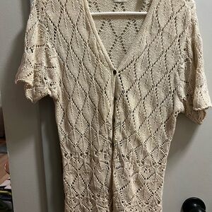 GAP Cream Knit Women's Cardigan